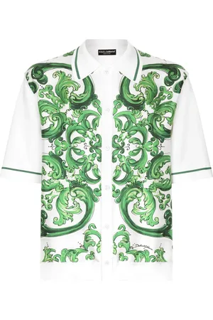Dolce & Gabbana Majolica-print short-sleeve shirt