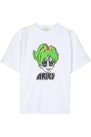 ARIES Logo-print cotton t-shirt