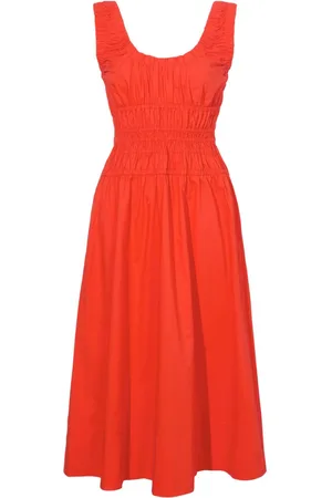Proenza Schouler Penny ruched-detail cotton dress