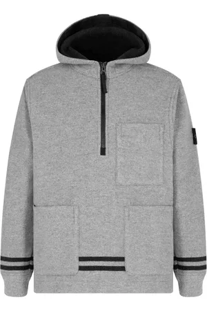 Stone Island Wool-blend striped hoodie