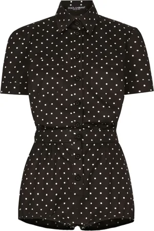 Dolce & Gabbana Polka-dot cotton playsuit