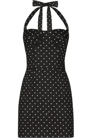 Dolce & Gabbana Polka-dot corset minidress