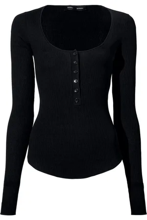 Proenza Schouler Boyd Henley knit top