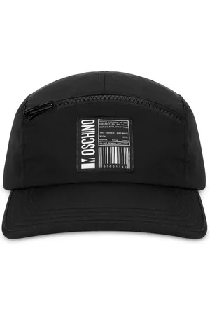 Moschino Logo-appliqué zip-detail cap