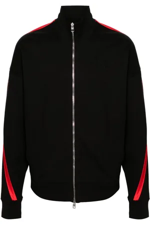 Alexander McQueen Striped zip-up jacket
