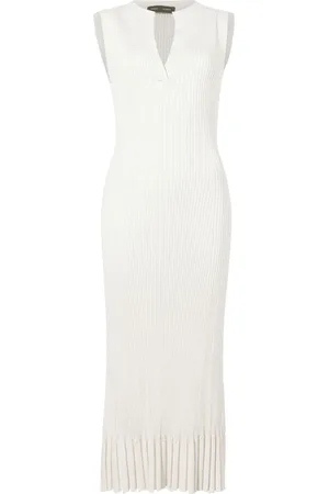 Proenza Schouler Ribbed-knit silk-blend dress