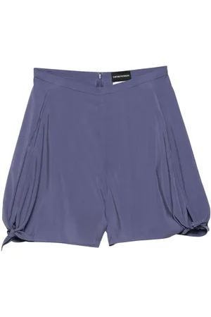 Teddy Cashmere Portofino logo-embroidered cashmere shorts - Purple
