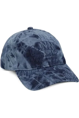 Ganni Logo-embroidered denim cap