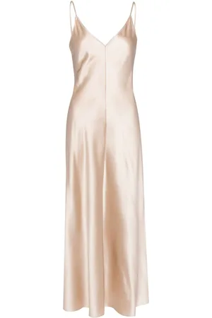 Voz V-neck slip silk dress