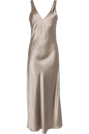 Voz V-neck slip sleeveless dress
