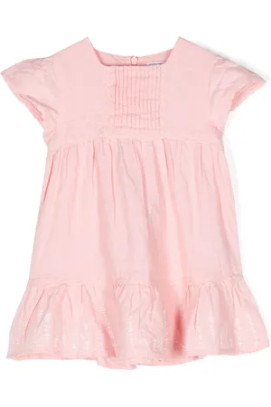 Tartine Et Chocolat Embroidered-motif linen dress