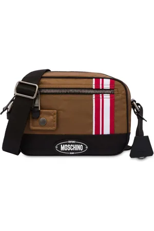Moschino Logo-appliquéd messenger bag