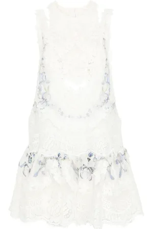 ZIMMERMANN Natura Lace Patch mini dress