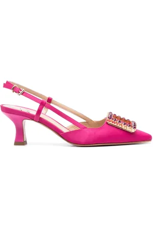 ROBERTO FESTA 50mm crystal-buckle pumps