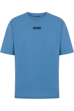 Moschino Logo-embroidered cotton T-shirt