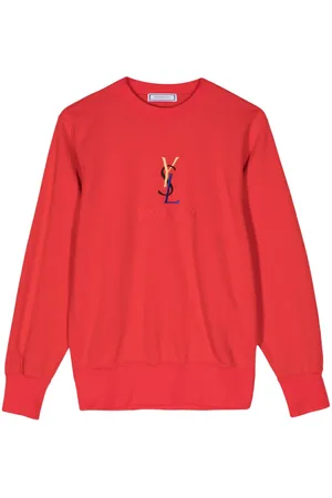 Saint Laurent 1990-2000s logo-embroidered sweatshirt