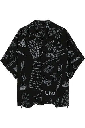 UNDERCOVER Doodle-print short-sleeve shirt