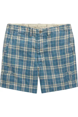 Ralph Lauren Check-print linen shorts