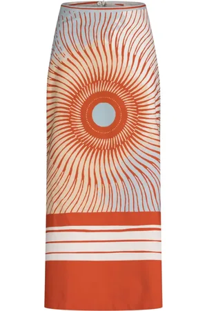 Silvia Tcherassi Atira printed midi skirt