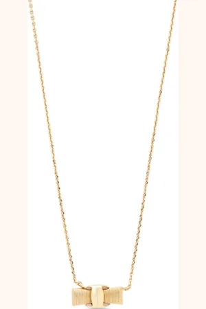 Salvatore Ferragamo Vera bow-pendant necklace