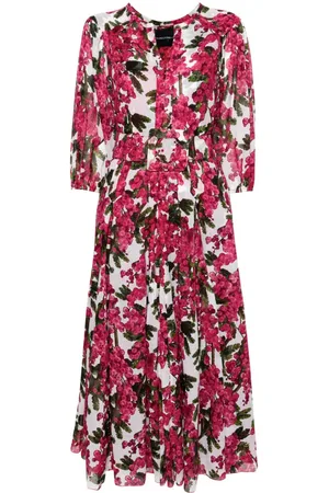 SAMANTHA SUNG Vera mimosa-print dress
