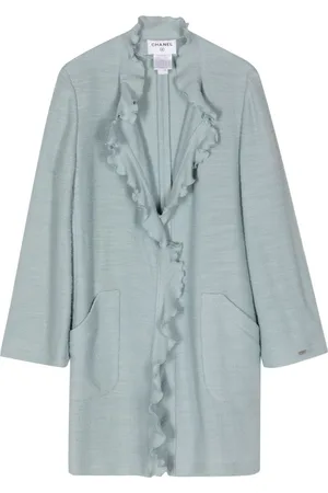 CHANEL 1998 ruffled long cardigan