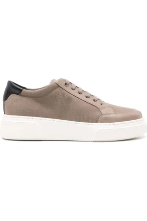 Giorgio Armani Lace-up canvas sneakers