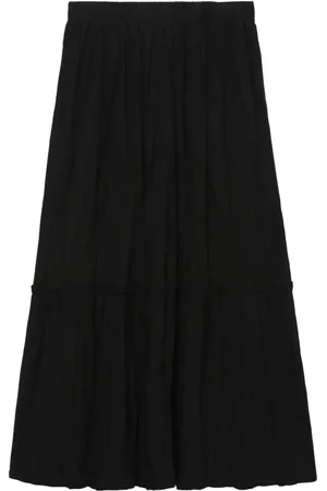 tout a coup A-line tiered midi skirt