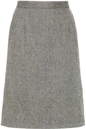 VALENTINO GARAVANI 1990s interwoven-design wool skirt