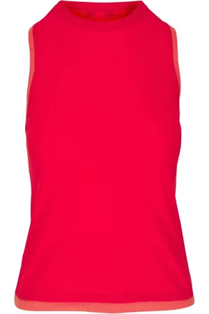 Vince Contrast-trim knit tank top
