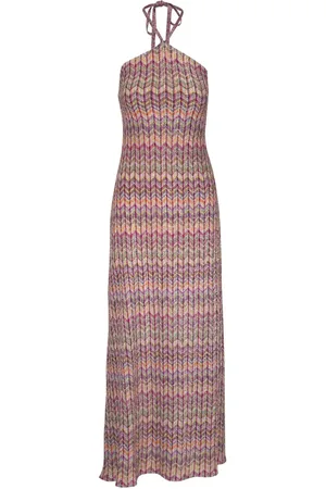 Missoni Zigzag-woven sequined maxi dress