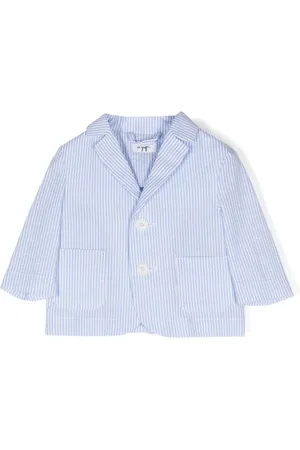 Il gufo Striped seersucker blazer