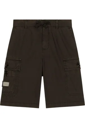 Dolce & Gabbana Logo-plaque cotton cargo shorts