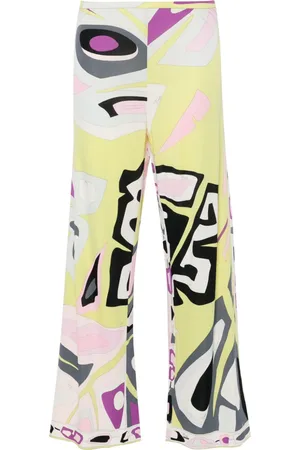 PUCCI Pre-Owned Graphic-print wide-leg trousers