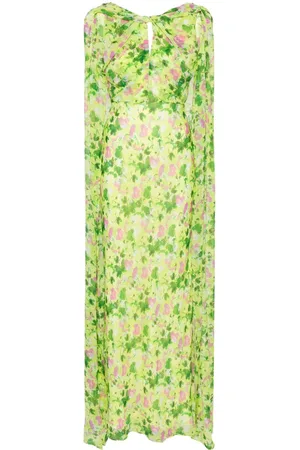 SALONI Claudia Cape maxi dress