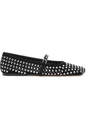 Amina Muaddi Ane ballerina shoes