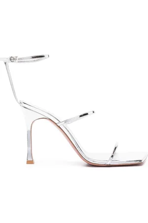 Amina Muaddi Maya 95mm leather sandals