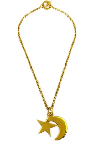 Céline 1990-2000 star and moon pendants necklace