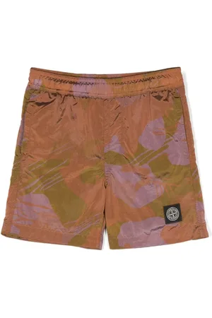 Stone Island Compass-motif swim shorts