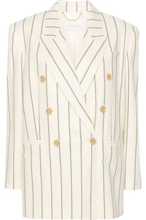 ZIMMERMANN Pinstriped double-breasted blazer