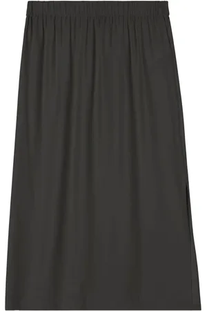 JOHN ELLIOTT Elasticated-waist silk midi skirt