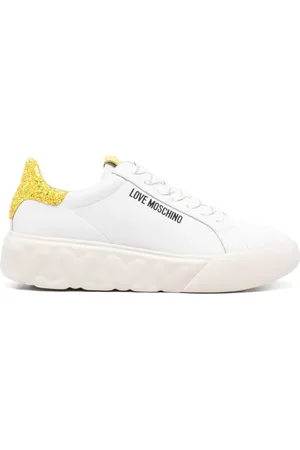 Moschino Logo-print leather sneakers