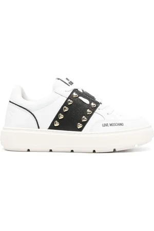 Moschino Glitter-embellished sneakers