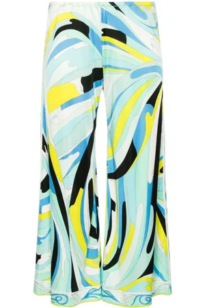 PUCCI Pre-Owned Mix-print cropped trousers