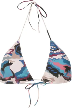 CLUBE BOSSA Aava camouflage-print bikini top