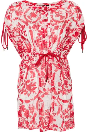 Gucci Floral-print semi-sheer mini dress