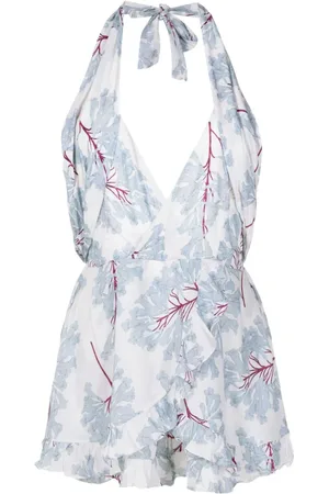 CLUBE BOSSA Hepburn floral-print playsuit