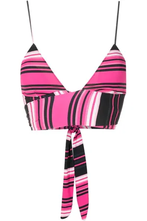 CLUBE BOSSA Havel stripe-print bikini top