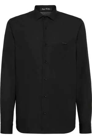 Philipp Plein Tiger-print crystal-embellished shirt