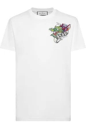 Philipp Plein Tattoo-print cotton T-shirt